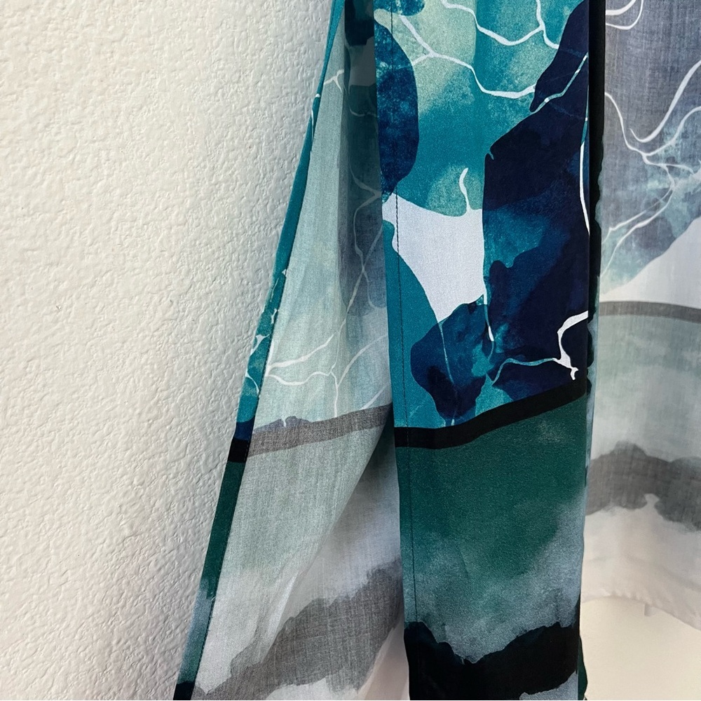 NWT Anthropologie Bl^nk London Rubina Watercolor Duster Kimono Boho Resort SZ OS - Picture 8 of 15